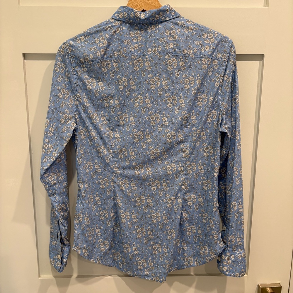J.Crew Liberty Print Light Blue Floral Button-Down Shirt - Picture 3 of 4